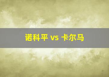 诺科平 vs 卡尔马